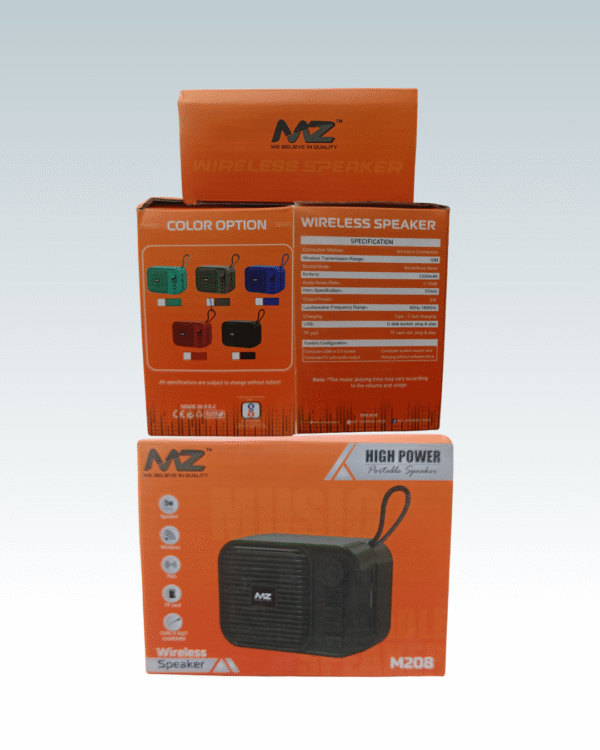 MZ M208 High Power High Bass Portable Speaker for travelling with TWS connectivity - Image 2