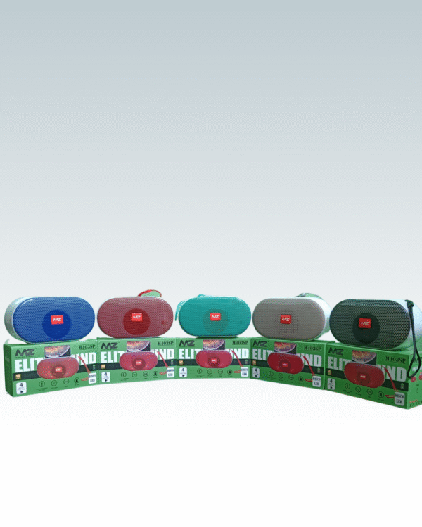 MZ M403SP Pocket friendly speaker with metal grill & disco LED lights