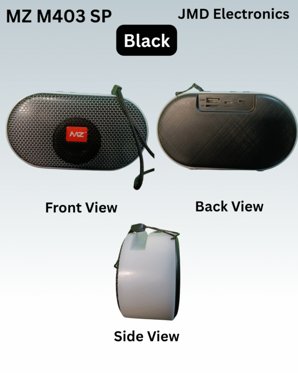 MZ M403SP Pocket friendly speaker with metal grill & disco LED lights - Image 4