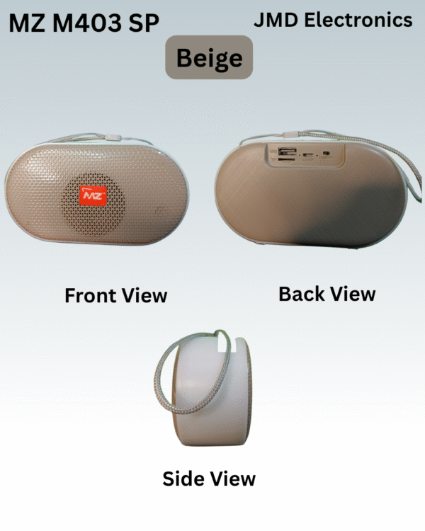 MZ M403SP Pocket friendly speaker with metal grill & disco LED lights - Image 6