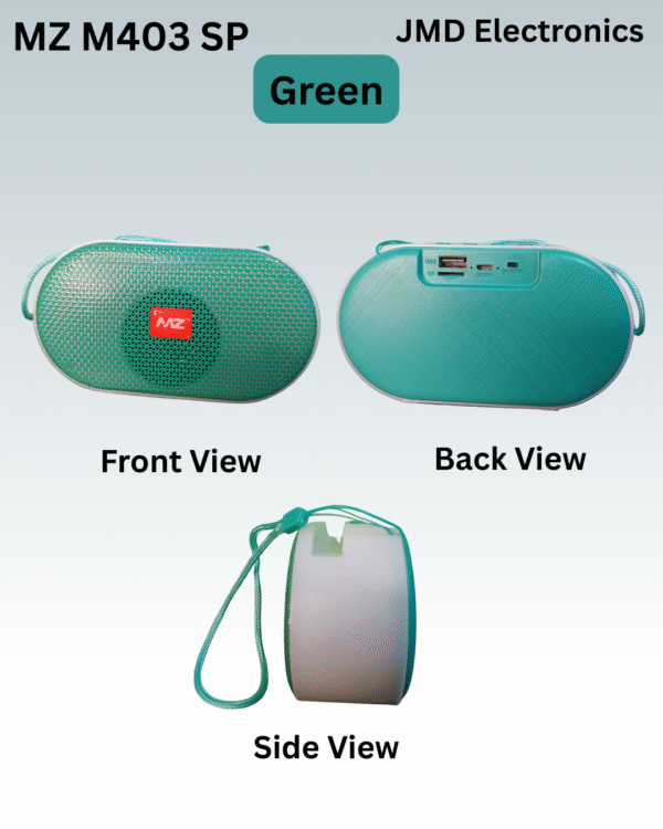 MZ M403SP Pocket friendly speaker with metal grill & disco LED lights - Image 7