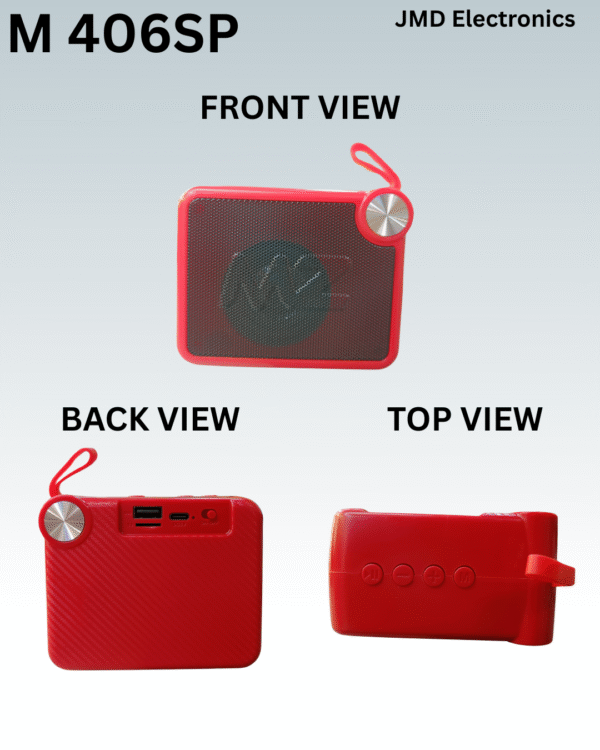 MZ M406SP (PORTABLE BLUETOOTH SPEAKER) Powerful Clear Sound, 1200mAh Battery 5 W Bluetooth Speaker  (TWS Supported, Stereo Channel) - Image 7