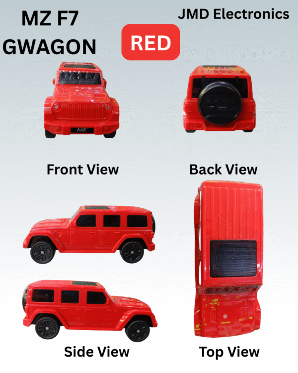 F7 GWAGON - 8 Watts Auto Series Speaker with 7 LED modes, Twin Connectivity - Image 5